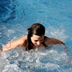 Fourth pic of Wet bullwhipped on the pool