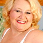 Fourth pic of Chubby Loving - Fat Mature Blonde Teasing In Kitchen
