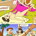 Second pic of Innocent Betty in glasses force a Barney to fuck her \\ Cartoon Porn \\