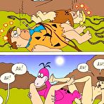 Fourth pic of Innocent Betty in glasses force a Barney to fuck her \\ Cartoon Porn \\