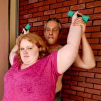 Fourth pic of Chubby Loving - Redhead BBW Banged In The Gym