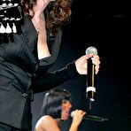 Third pic of Tatu sexy performs on the stage, shows hard nipps, clevage and titslip