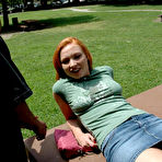 First pic of GangBang Squad - Redhead slut fucking four big dicks!