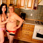 First pic of Mature lesbian getting frisky with the girl next door