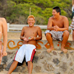 Second pic of FTV Girls Gallery : Hot Blonde Just18 Lesbians Strapon Fucking On The Beach, Courtesy of FTV Girls