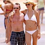 Third pic of Malin Akerman caught in white bikini on the beach in Hawaii