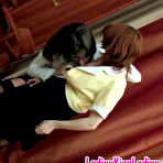 Second pic of LadiesKissLadies :: Sibylla&Maria lesbian tongue kiss video