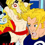 First pic of Lusty Marvel Girl is filled between her nice boobs \\ Online Super Heroes \\