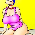 Third pic of Adorable Marge blowjobs Moe's dick and squirts juices \\ Cartoon Porn \\