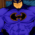 Second pic of CatWoman gets filled by Batman and gets facial blast  \\ Online Super Heroes \\