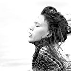 Second pic of Paz de la Huerta black-&-white fully nude mag scans