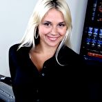 First pic of porn star Sarah Vandella nails the interview and the interviewer!