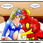 First pic of Sexy Poison Ivy strips naked and takes creamy sperm \\ Online Super Heroes \\