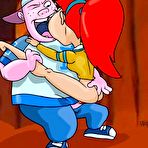 Second pic of Betty strips to show off her cunt and pleasures dick \\ Cartoon Porn \\