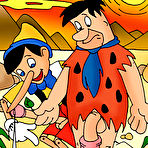 Third pic of Dark eyed Betty Boob moans and slams Fred Flintstone \\ Cartoon Valley \\