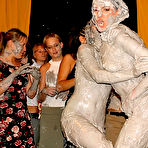 Fourth pic of Eromaxx :: Drunken and horny girls fighting in a muddy pool on the party