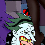 Second pic of CatWoman getting action and bent over by filthy Joker \\ Online Super Heroes \\