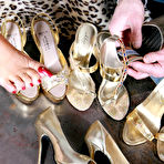 Fourth pic of LegsWorld.de - Lady Barbara in foot fetish action