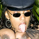 Third pic of Black breasted plump Carol shows her massive melons