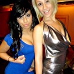 First pic of Hot party babes share cock