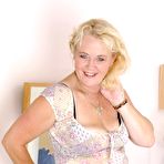 Fourth pic of Chubby Loving - Fat Mature Blonde In Stockings