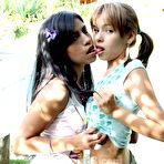 First pic of Selina 18 Hot teens Selina and girlfriend fondle each other pussies