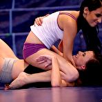 Second pic of Sex Previews - Amanda Moore lesbian brunette in sex catfight with hot amateur Kerry