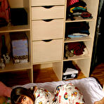 Second pic of A petite barely legal virgin teenie posing nude in her bedroom before she loses her virginity