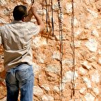 Third pic of Skinny brunette gets lashed