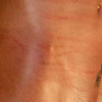 Fourth pic of Skinny brunette gets lashed