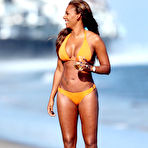 Second pic of Melanie Brown looking sexy in bikini at Malibu beach