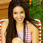 First pic of Pierced Tiny Tits Nipples Teen Petite Girl In Backyard