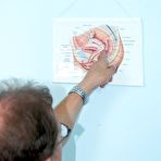 Third pic of Claudia beaver checking at pervy gyno clinic