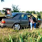 First pic of Breast Safari - Big Boobs Fat Milf In Car Outdoors