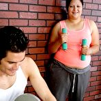 Fourth pic of Chubby Loving - Busty Fat Teen Drilled In Gym