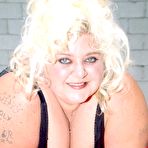 Fourth pic of Chubby Loving - Blonde Mature BBW Posing At Car