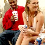 First pic of GangBang Squad - Blonde mature having interracial sex on gangbang group for GangBang Squad