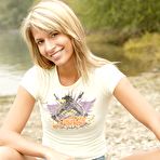 First pic of Clubseventeen petite blonde teen toying in the nature