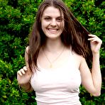 First pic of abbywinters.com presents Jaclyn - Gorgeous brunette amateur with stunning big tits fingering her hairy pussy at Brdteengal.com