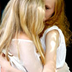 First pic of Katya B - Katya B and her foxy redhead friend strip together and have sex in stockings.