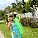 First pic of Teen Hitchhikers - Blonde Teen JC Simpson Dicked Outside