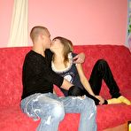 First pic of Teen couple fucks on the couch