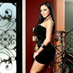 First pic of porn star Audrey Bitoni fucking her boyfriend's older son in the hallway!