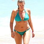 Second pic of Natasha Henstridge wearing a bikini at a beach in Hawaii