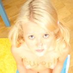 Fourth pic of TeenCoreClub - Blonde Teen Riding Black Massive Cock