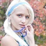 First pic of Skinny Blonde Girl Having Fun In The Outdoors