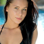 First pic of Stunning gymnast Mira strips out of black bikini, stretches, flexes and cums for you