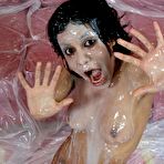 Fourth pic of Fucked up Facials - Nasty latina takes loads of cum in her sweet face