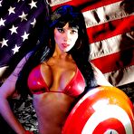 First pic of Fit Action Model Gloria In Leather Bikini