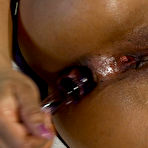 Second pic of SexPreviews - Yasmine de Leon ebony babe toy fucks her ass and pussy